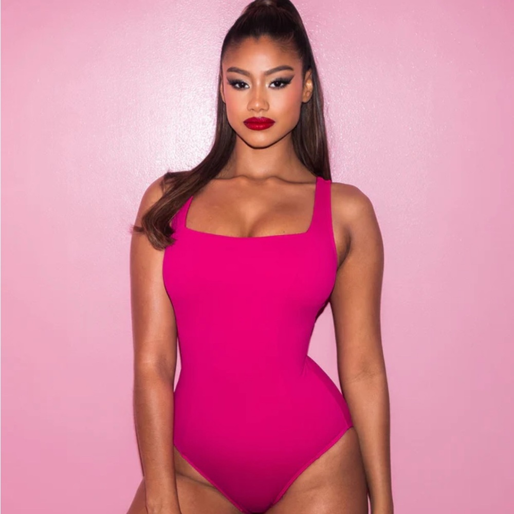 Vibrant Pink Women's One Piece Swimsuit